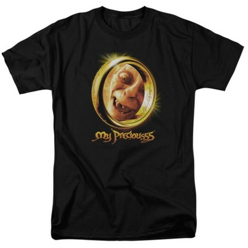Trevco Lor-My Precious Short Sleeve Adult 18-1 Tee- Black - Medium
