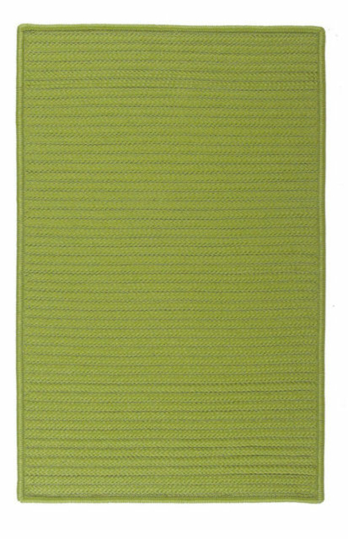 Colonial Mills Rug H271R024X144S Simply Home Solid - Bright Green 2 ft