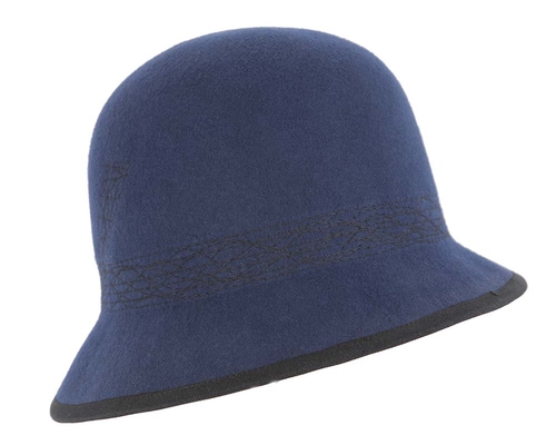 Navy ladies winter bucket hat