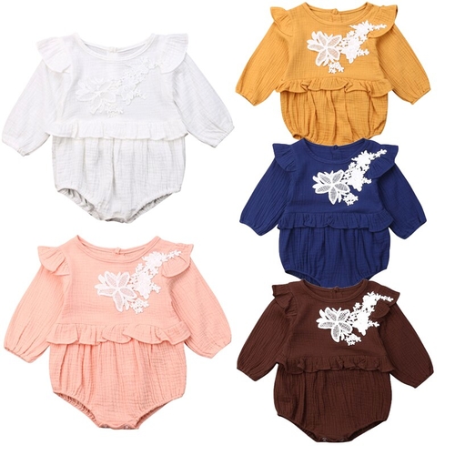 Newborn Toddler Baby Girls Boys Bodysuits Clothes