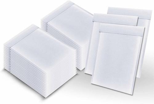 Pack of 250 White Shipping Envelopes 6 x 9 Bubble Mailer 6x9 Kraft