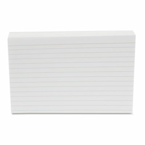 Universal 47235 Ruled Index Cards- 4 x 6- White- 500-Pack