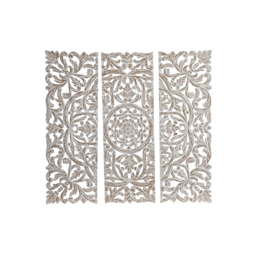 Wall Decoration DKD Home Decor 30 x 2 x 90 cm Aged finish White