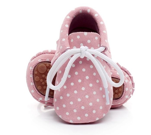 Hot Sell leopard Dot genuine Leather Baby