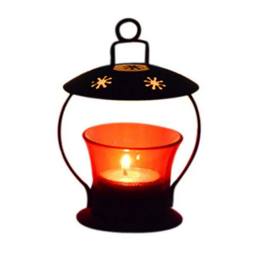 Red Decorative Glass Cup Tealight Candle Holder Hanging And Table Top/