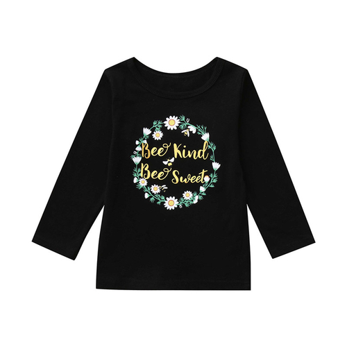 Toddler Baby Girls T-shirt Long Sleeve Sunflower