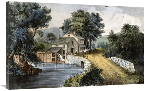 Global Gallery GCS-277200-44-142 44 in. Roadside Mill Art Print - Curr