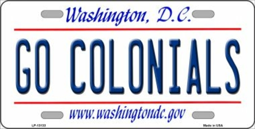 Smart Blonde LP-13133 6 x 12 in. Go Colonials Novelty Metal License Pl