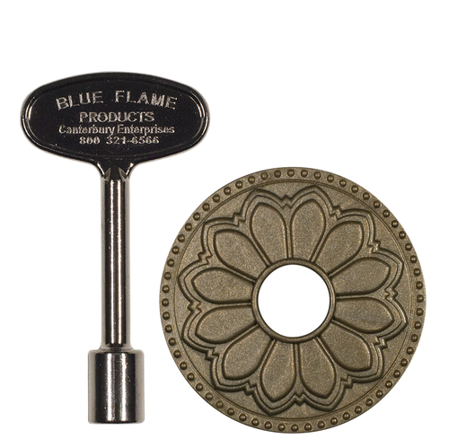 Blue Flame FCH.BB.03 3 in. Magnetic - Hermosa Flange Cover with Key