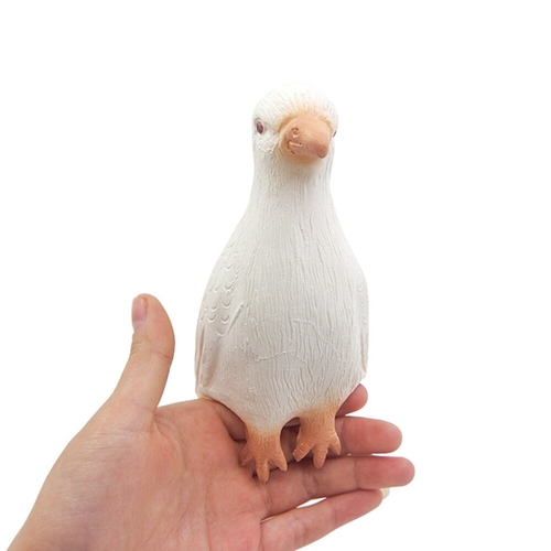 Simulation Bird Lifelike Rubber Children White