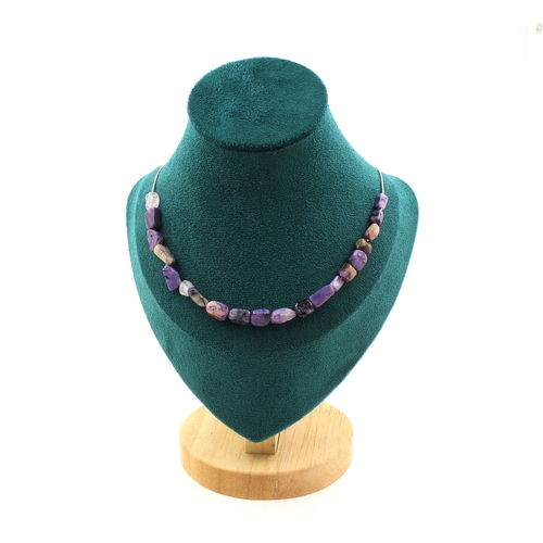 Charoite from Russia 20 beads necklace