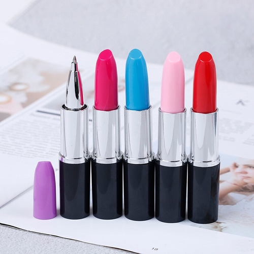 1/5pcs Creative Cute Ballpoint Pen Lipstick Pen