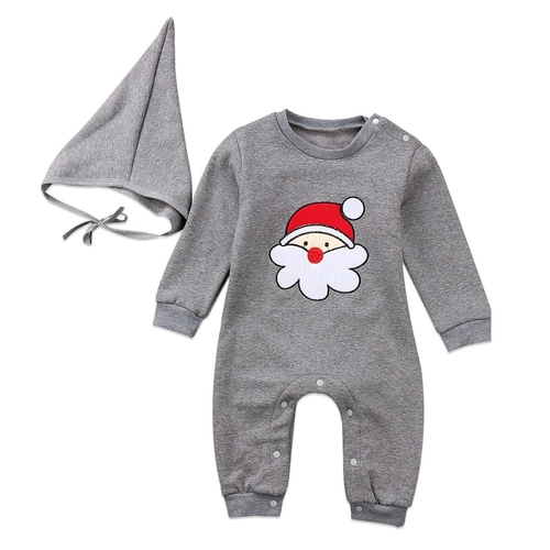 Christmas Newborn Kids Baby Boys Girls Long Sleeve