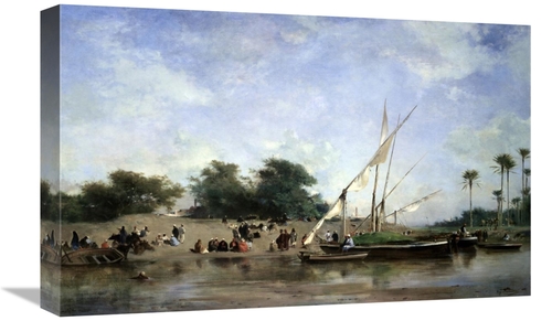 Global Gallery GCS-277610-22-142 22 in. Boats on the Nile Art Print - 