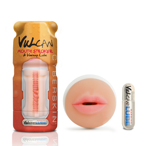 Vulcan Cyberskin - Mouth Stroker & Warming Lube - Light