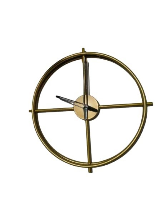Metal Modern Time Piece Wall Clock for Living Study Hall Dining