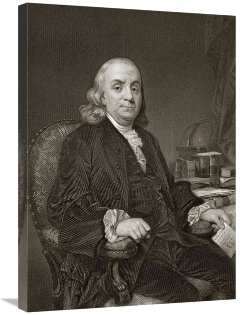 Global Gallery GCS-283033-30-142 30 in. Benjamin Franklin Art Print - 