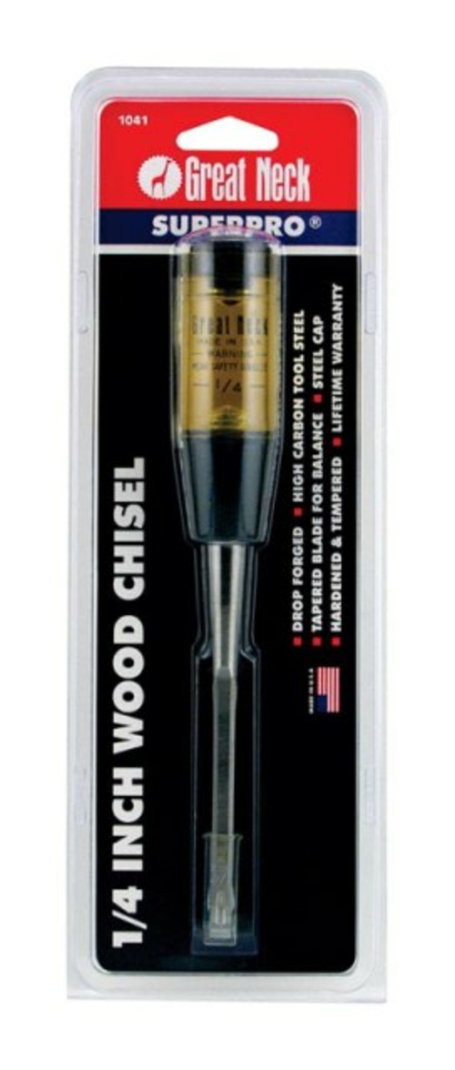 Great Neck 1041 Professional Quality Wood Chisel  0.25 in.