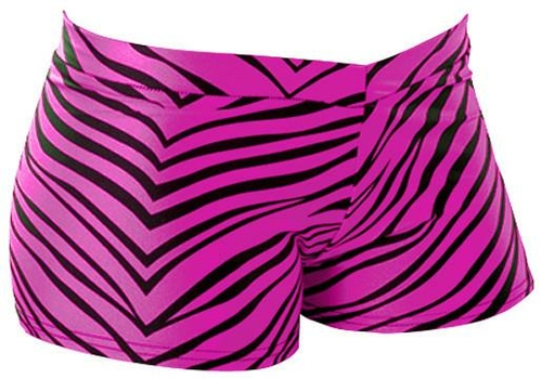 Pizzazz 5400AP -HPZ -AM 5400AP Adult Animal Print Hot Short, Hot P