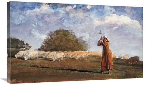 Global Gallery GCS-268116-36-142 36 in. The Young Shepherdess Art Prin