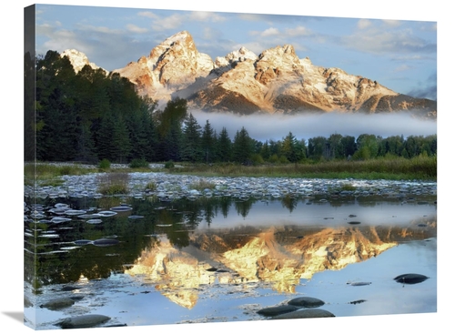 Global Gallery GCS-396658-2432-142 24 x 32 in. Pond Reflecting Grand T