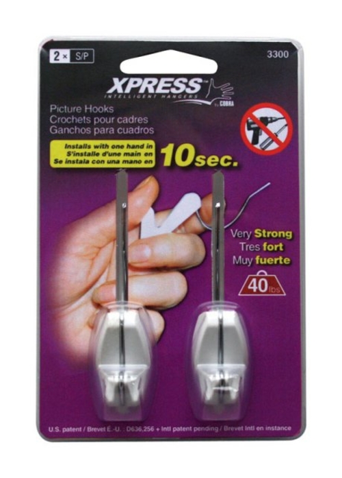 Xpress 3300 Small Picture Hook - pack of 5