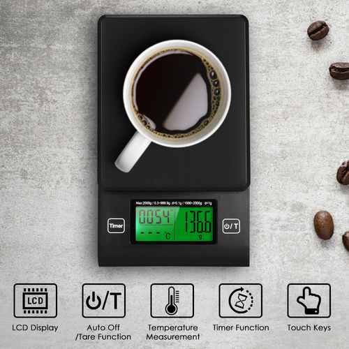 2000g/1g Digital Coffee Scale Multifunction