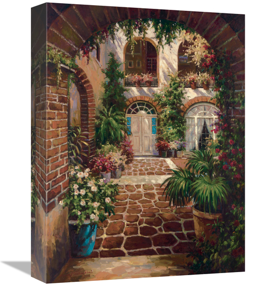 Global Gallery GCS-123255-1216-142 12 x 16 in. Courtyard Vista Art Pri