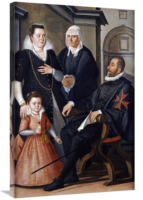 Global Gallery GCS-266220-36-142 36 in. Group Portrait of a Knight of 