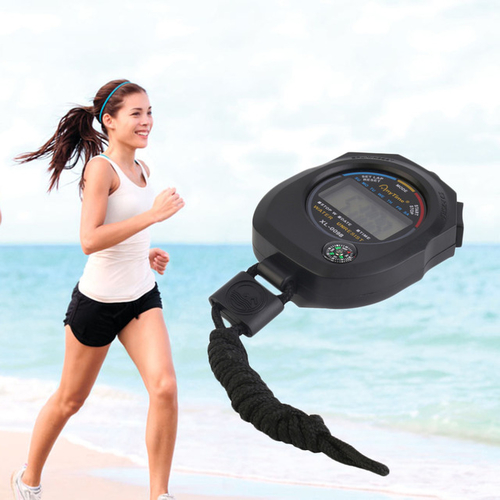 Waterproof Digital LCD built-in compass Stopwatch