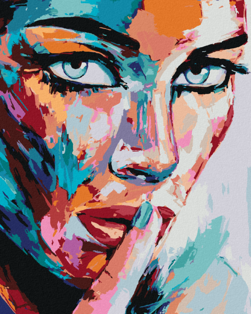 Paint by Numbers - COLOURFUL WOMAN PORTRAIT