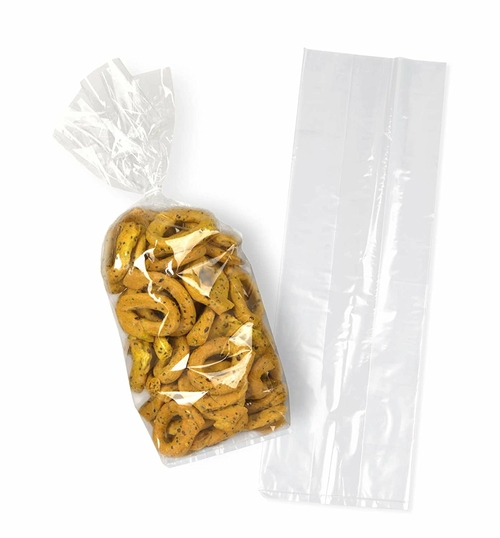 Pack of 500 Jumbo Gusseted Poly Bags 12 x 8 x 24. Large Clear Bags