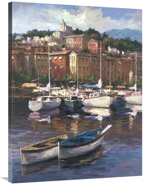 Global Gallery GCS-115989-3040-142 30 x 40 in. Bayside Harbor II Art P