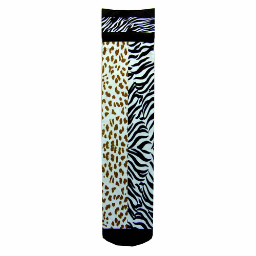 Exselle SK7051 Equestrian Fashion Socks, Leopard & Zebra