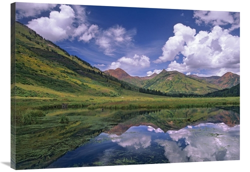 Global Gallery GCS-396627-3040-142 30 x 40 in. Ruby Range Reflected in