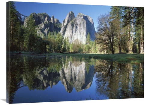 Global Gallery GCS-452068-3040-142 30 x 40 in. Cathedral Rock Reflecte