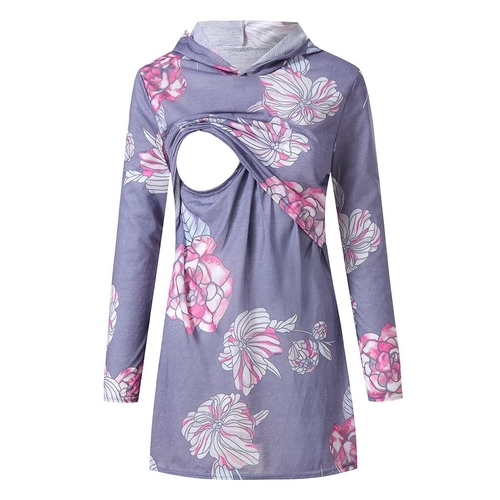 Hoodie clothes for pregnant women Nursing Print