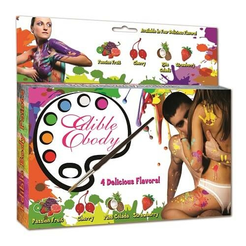 Edible Body Paint and Stencil Kit