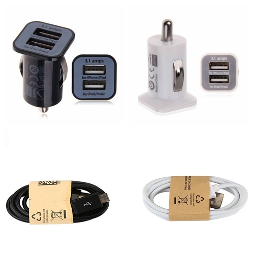 Dual USB 2 Port DC Car Charger 3.1A Adapter With