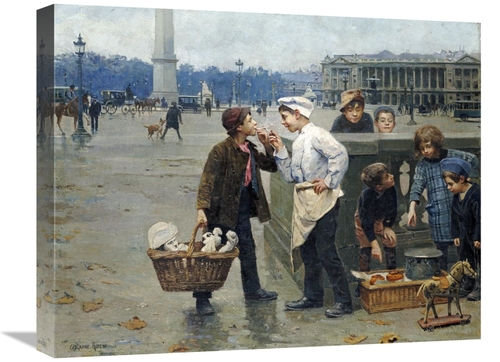 Global Gallery GCS-267857-22-142 22 in. The Little Traders Art Print -