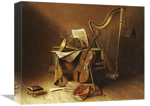 Global Gallery GCS-267636-16-142 16 in. Still Life with Musical Instru