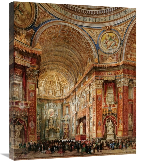Global Gallery GCS-266388-30-142 30 in. St. Peters Basilica, Rome 