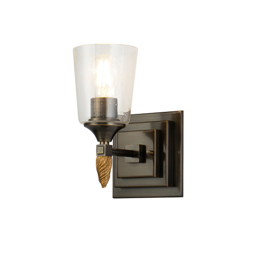 Lucas & McKearn BB1022DB-1-F2G Vetiver 1 Light Dark Bronze Wall Sconce