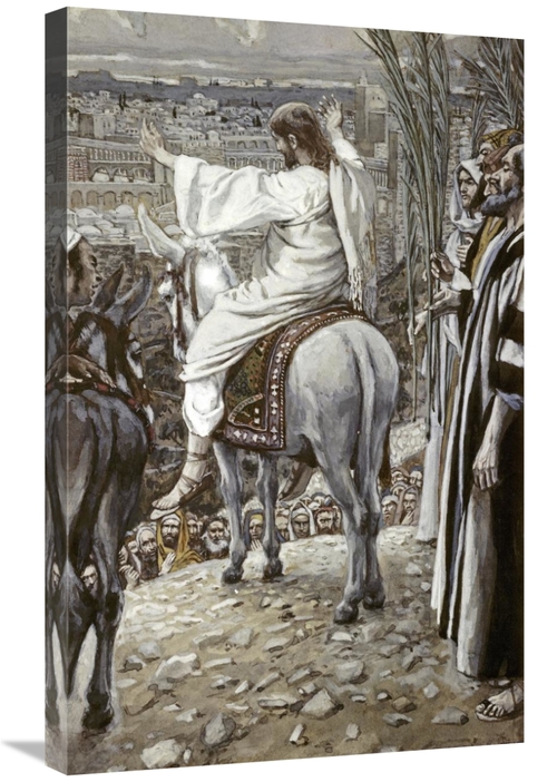 30 in. Jesus Beheld the City & Wept Over It Art Print - James Tissot