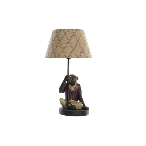 Desk lamp DKD Home Decor Brown Multicolour Colonial 220 V 50 W Monkey