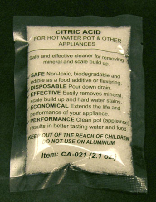 Sunpentown CA-021-10pk 0.21 oz. Citric Acid Cleaner
