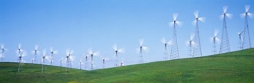 Panoramic Images PPI45085L Wind turbines spinning on hills  Altamont P