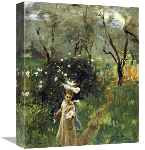 Global Gallery GCS-268505-16-142 16 in. Gathering Flowers at Twilight 