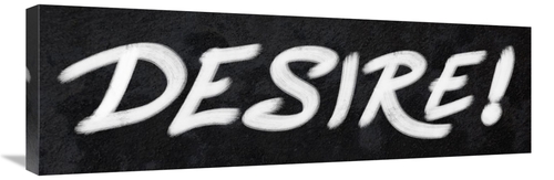 Global Gallery GCS-382207-1236-142 12 x 36 in. Title Card - Desire Art