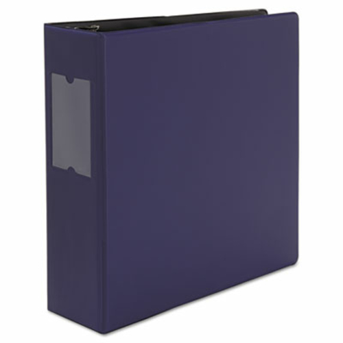 Universal 20798 D-Ring Binder- 3 in. Capacity- 8.5 x 11- Navy Blue